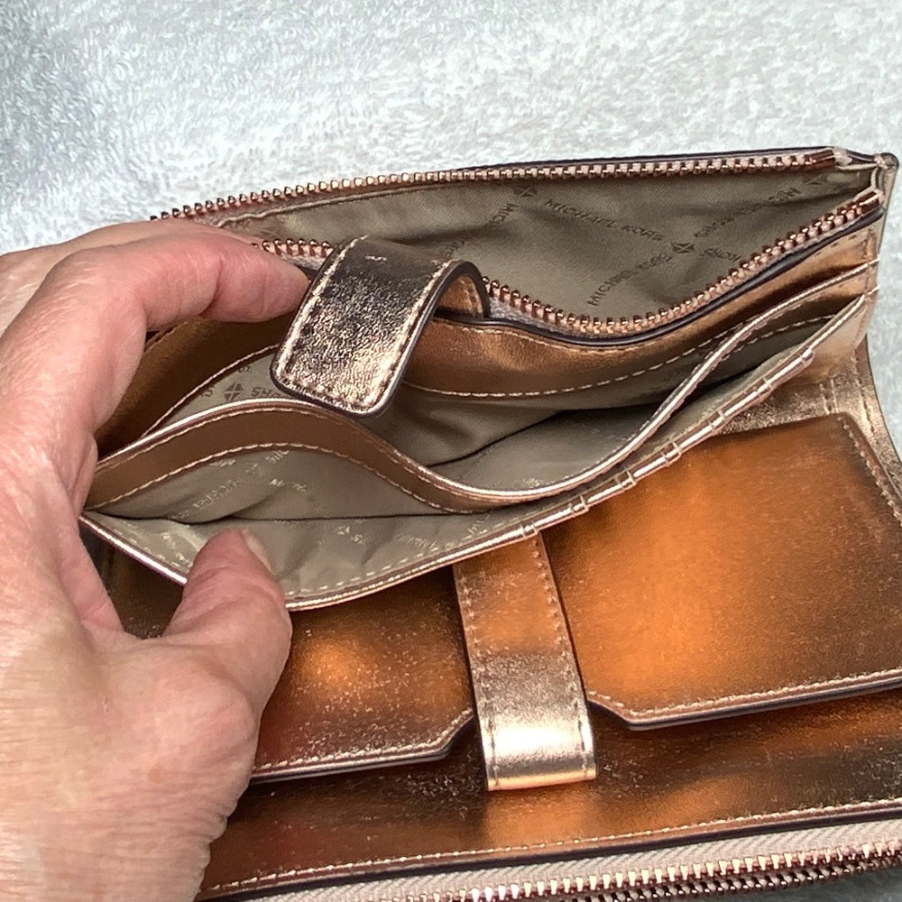 Michael Kors Jet Set Travel Large Double Zip Wristlet - Picture 7 of 16